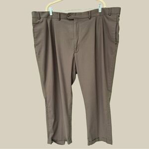 Roundtree and Yorke TravelSmart Dress Pants. Mocha. 46 x 29